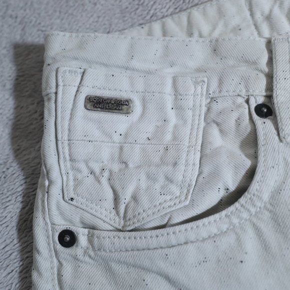 Scotch & Soda Gray Ralston Caliente Button Fly Distress RAW (31x32) - Picture 6 of 16